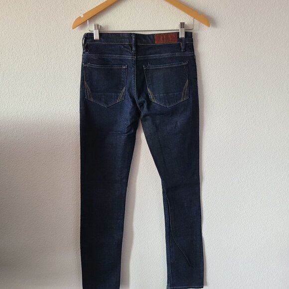 All Saints Spitalfields US Women's Size 28 Dark Wash Skinny Jeans Mid Rise - Picture 5 of 11